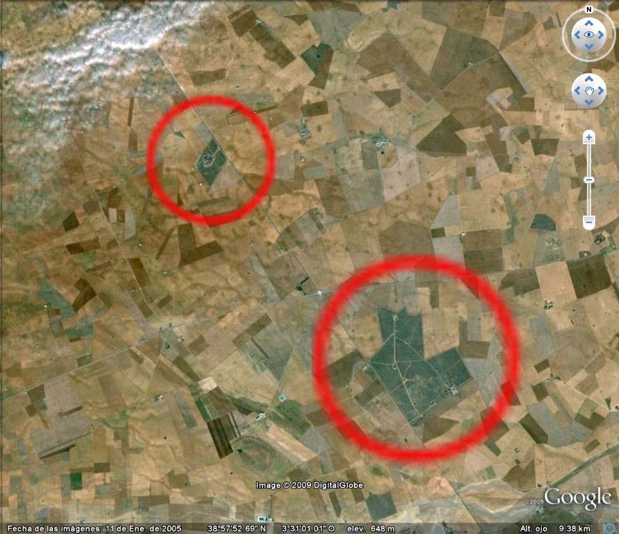 Dos de los tres emplazamientos