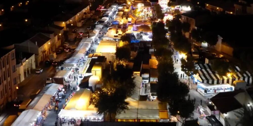 Imagen aérea del lugar en el que se celebra la Festividad de Todos los Santos de Socuéllamos