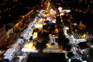 Imagen aérea del lugar en el que se celebra la Festividad de Todos los Santos de Socuéllamos