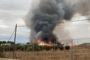Imagen del incendio