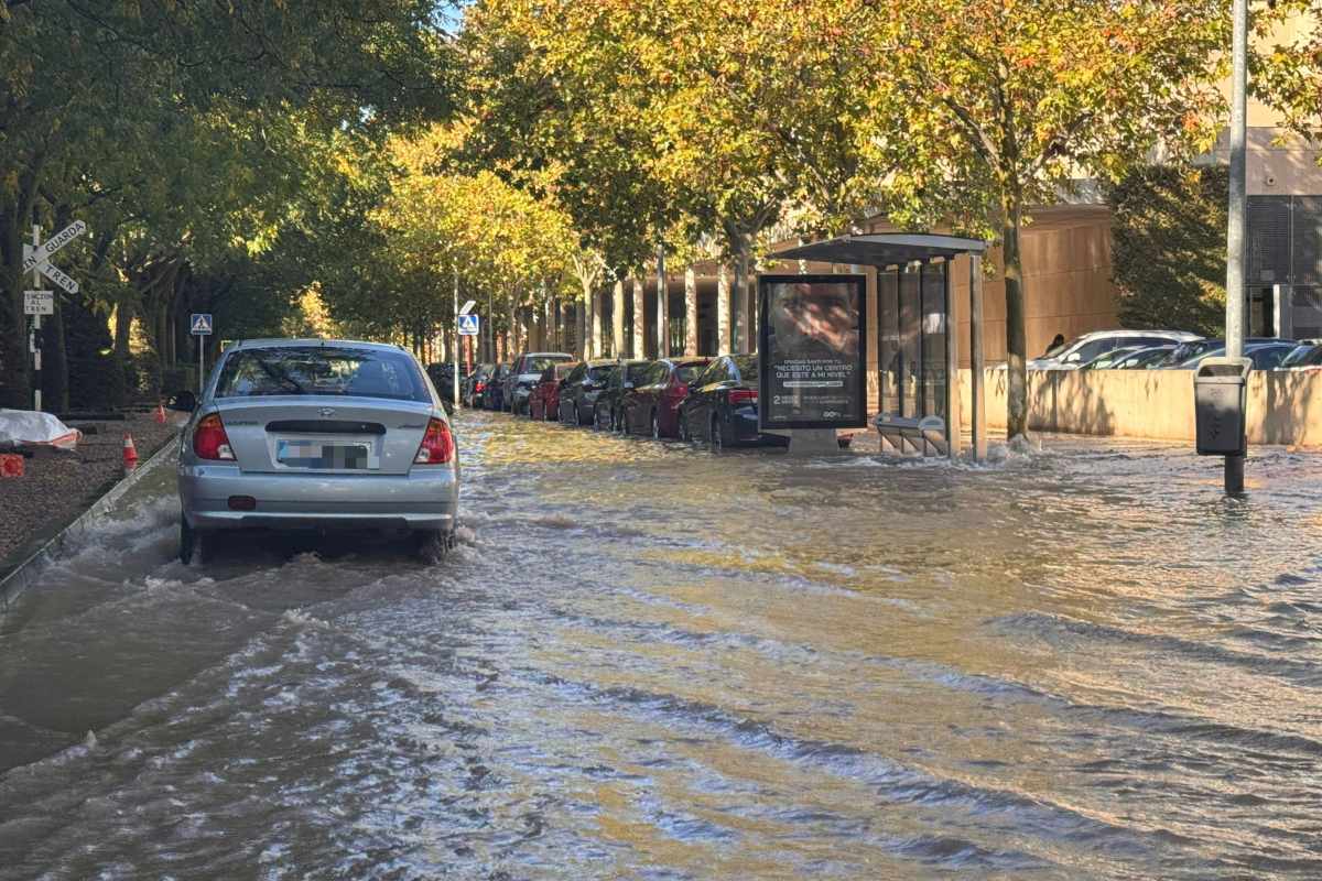 Reventón de una tubería en Ciudad Real