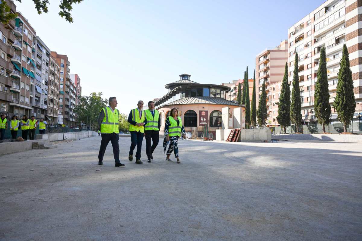 Visita a las obras del Paseo del Bosque de Puertollano