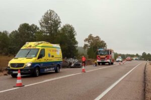 Accidente de tráfico en Fuentes (Cuenca).