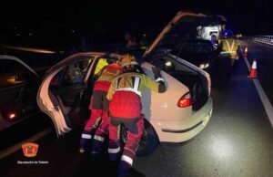 Imagen del accidente de tráfico en Talavera de la Reina.