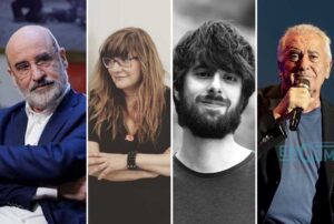 Fernando Aramburu, Isabel Coixet, David Uclés y Víctor Manuel.