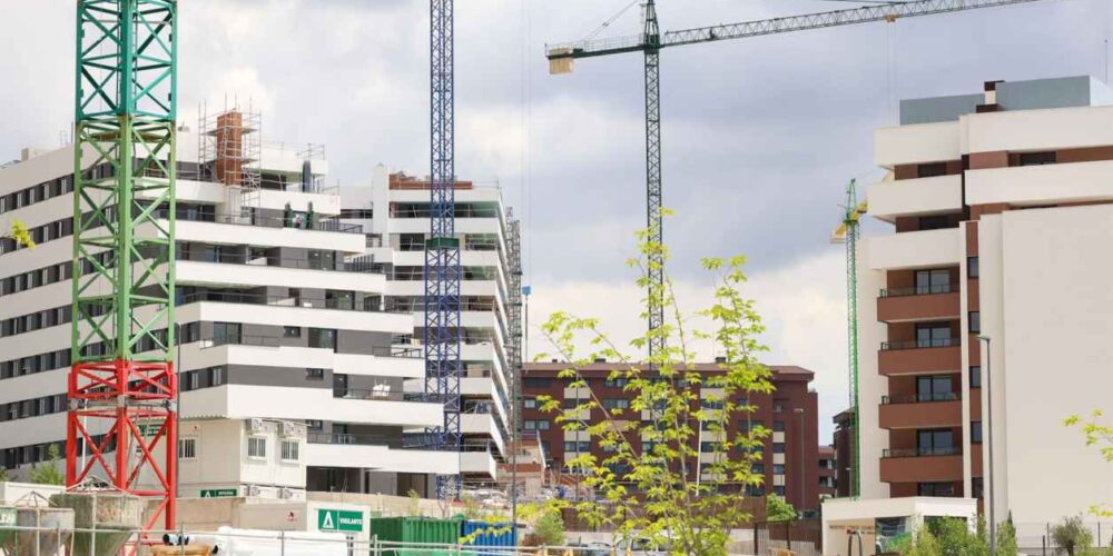 Edificación de viviendas. Foto: EP.