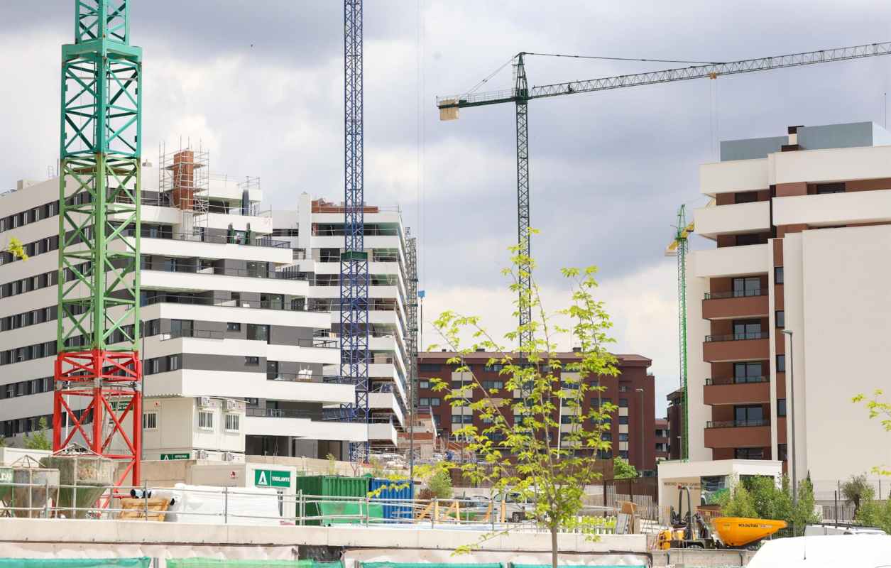 Edificación de viviendas. Foto: EP.