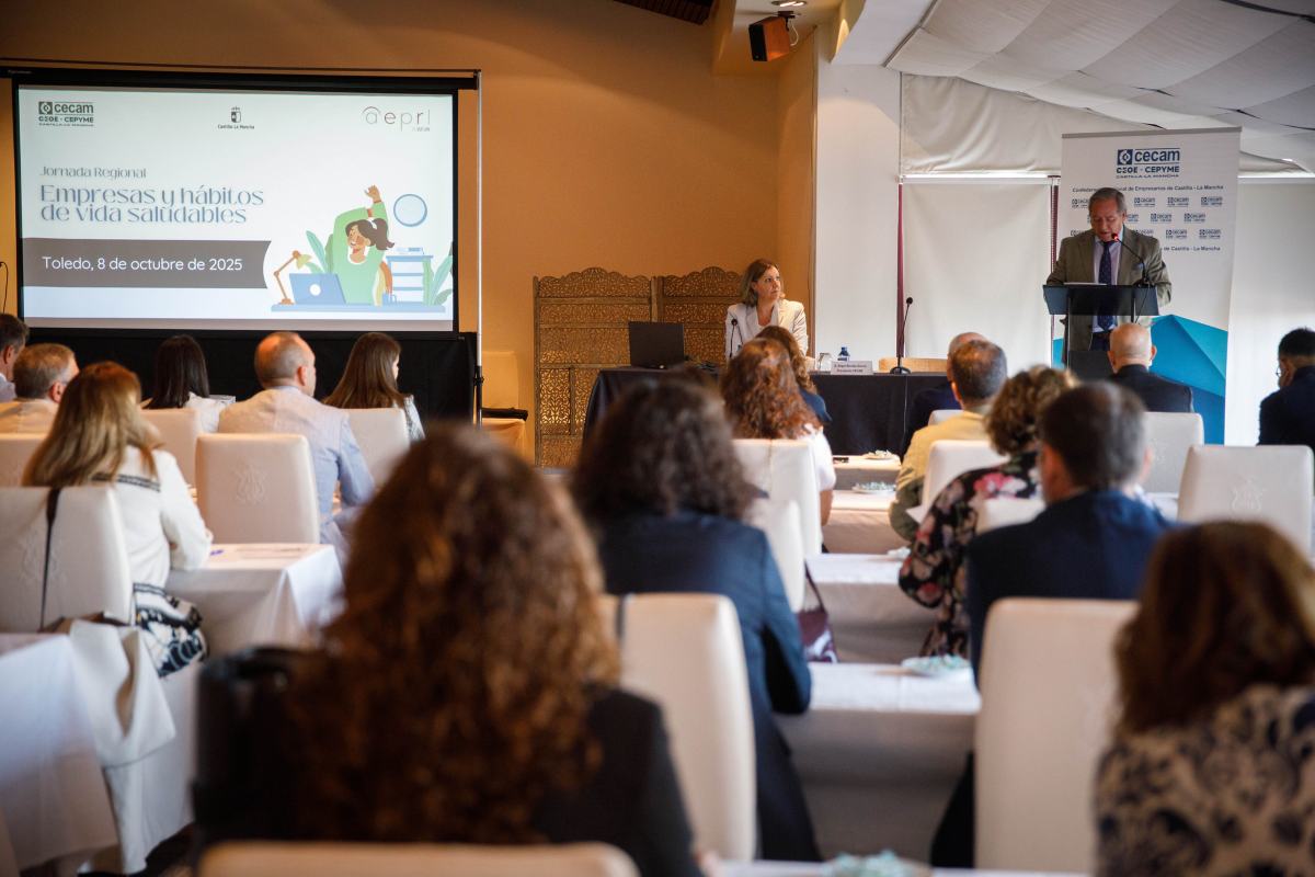Jornada de Cecam en Toledo sobre promoción de hábitos saludables de vida en las empresas.