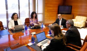 Reunión de la Mesa en la que se han acordado los premios.