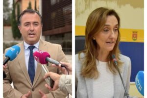 David Moreno (Vox) y Flora Bellón (PSOE)