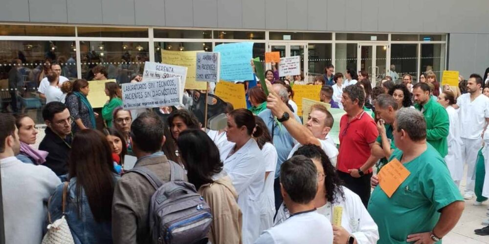 Protesta de los delegados de prevención. Foto: CSIF.