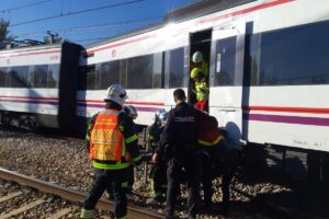 Descarrila Cercanías Guadalajara Foto: SUMMA 112