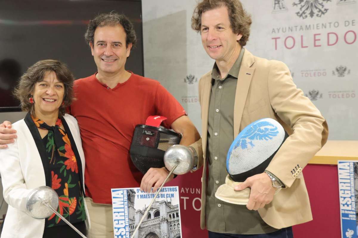 Carlos Toledo y Rubén Lozano, en la presentación de la Copa de Maestros de Castilla-La Mancha.
