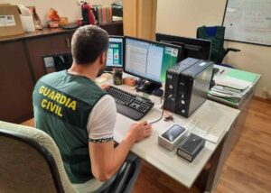 Estafa bancaria vía Internet (foto de archivo de la Guardia Civil).