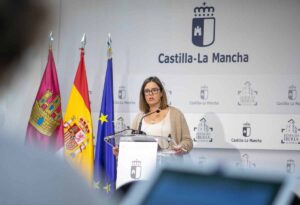 Esther Padilla, la consejera portavoz del Gobierno de Castilla-La Mancha.