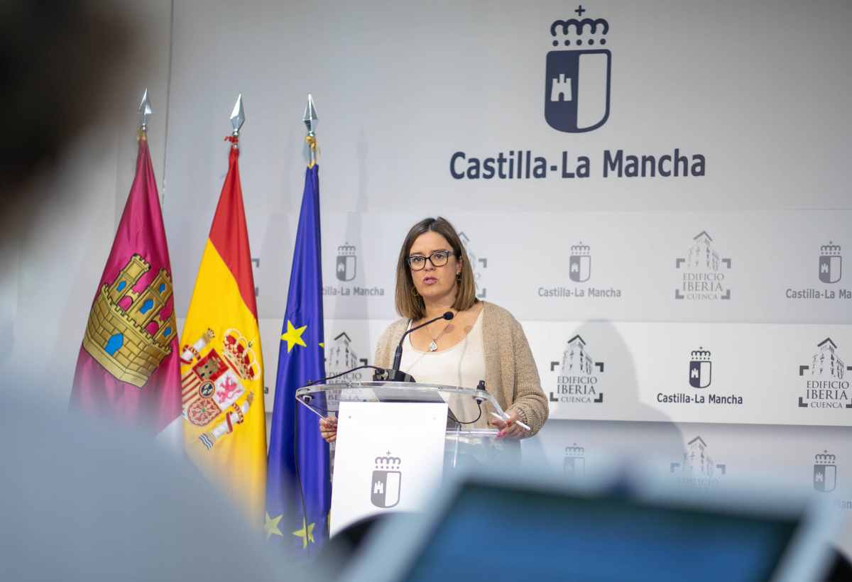 Esther Padilla, la consejera portavoz del Gobierno de Castilla-La Mancha.