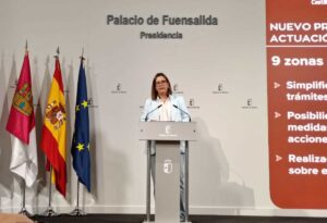 La consejera portavoz del Gobierno de Castilla-La Mancha, Esther Padilla.
