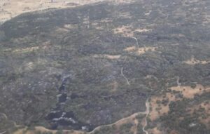 Detalle del incendio de Almorox.