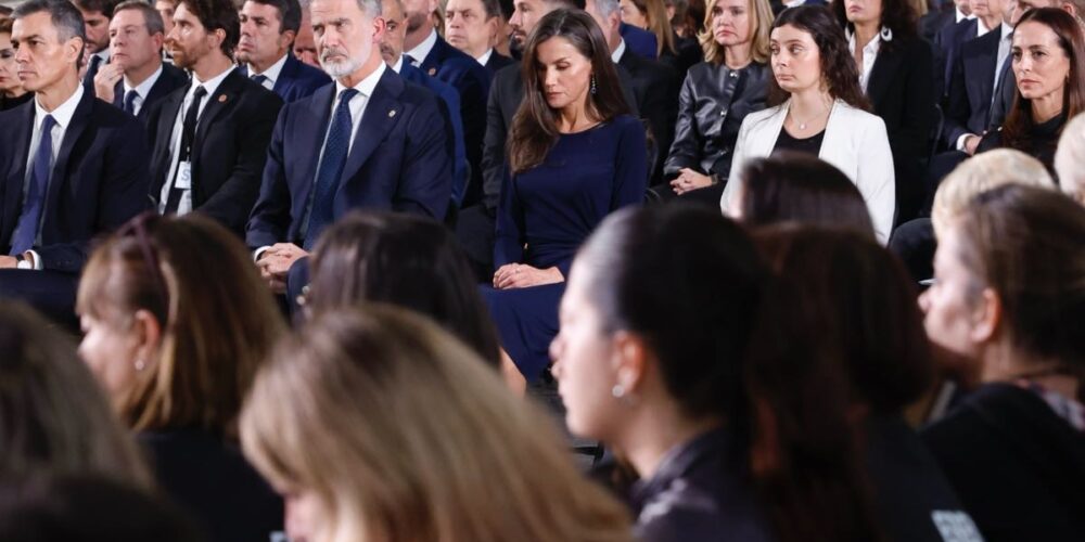 Homenaje a las víctimas de la DANA en la Ciudad de las Artes y las Ciencias (Valencia). Foto: @casareal