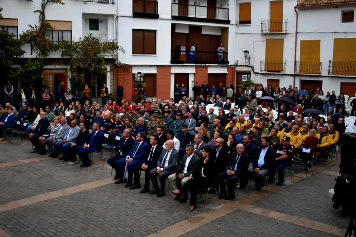 Homenaje en Letur (Albacete) a las víctimas de la DANA. Foto: @dipualba