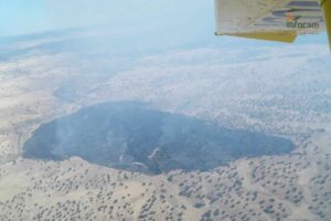 Incendio forestal en Brazatortas.
