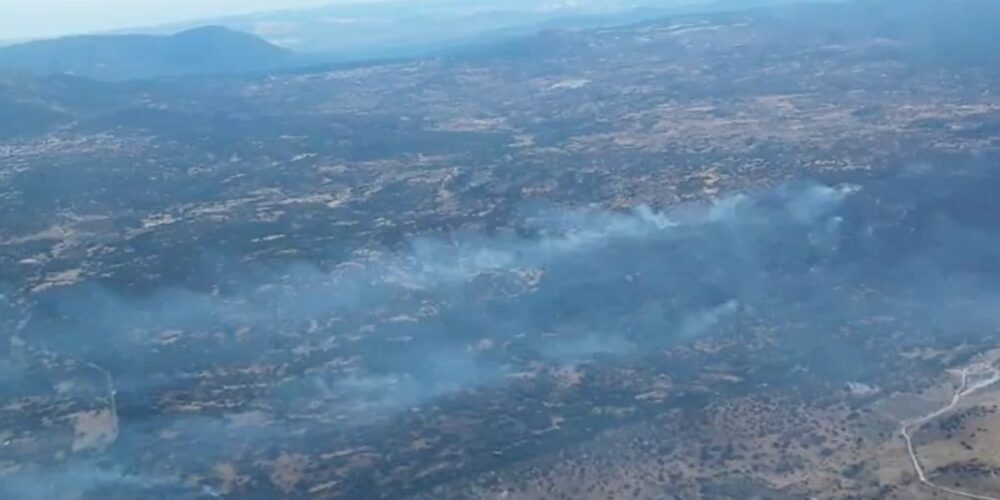 Incendio forestal en Almorox (Toledo). Foto: Infocam
