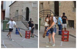 Imagen del Campeonato Mundial de Lanzamiento de Pernil de Carrascosa (Cuenca).