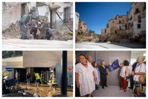 Las calles del casco de Letur y el centro de salud de Mira, símbolos de la DANA y de la recuperación.