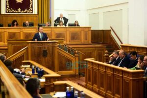 Debate sobre el Estado de la Región en las Cortes de Castilla-La Mancha. Foto: Rebeca Arango.