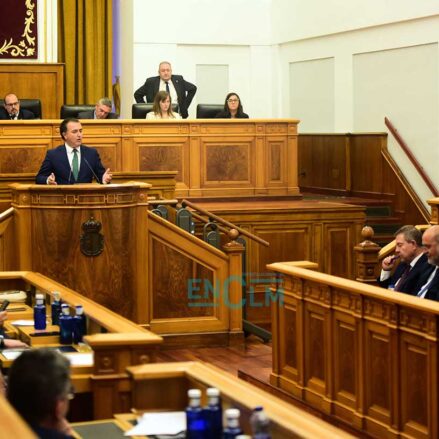 Debate sobre el Estado de la Región en las Cortes de Castilla-La Mancha. Foto: Rebeca Arango.