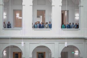 El presidente de Castilla-La Mancha, Emiliano García-Page, inaugura la rehabilitación integral del Edificio Nuncio Nuevo, sede de la Consejería de Hacienda, Administraciones Públicas y Transformación Digital. (Fotos: Piedad López // JCCM)