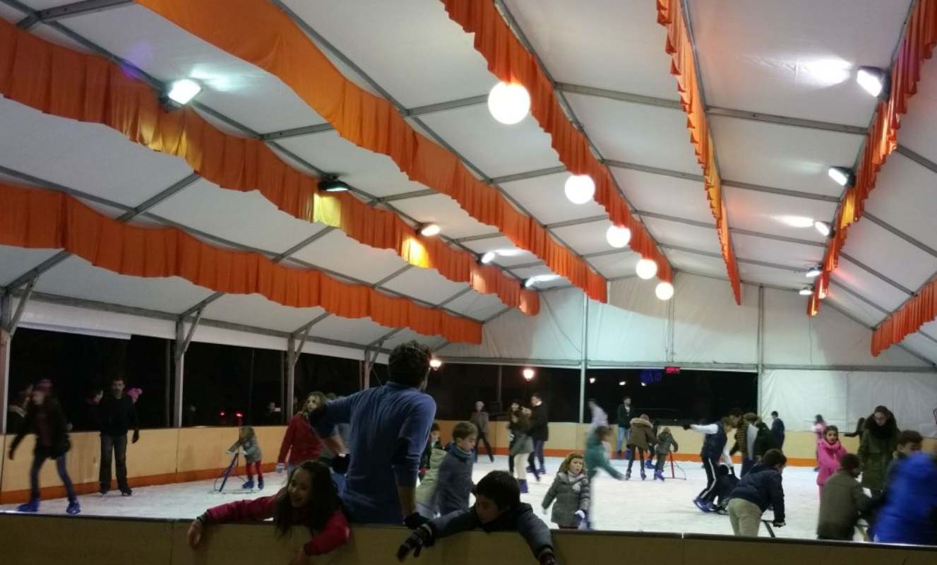 Pista de hielo en Sisebuto, en Toledo.