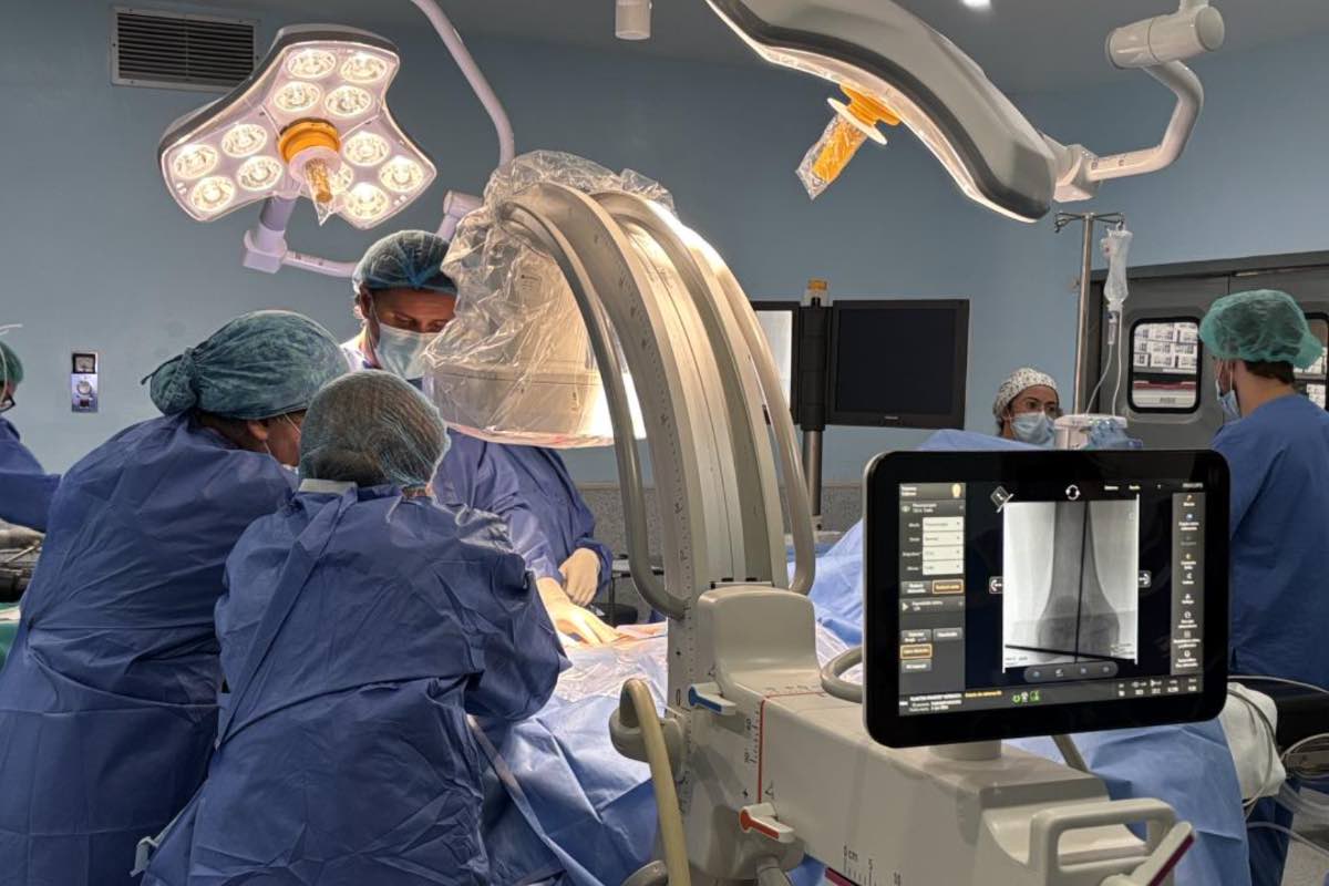 Imagen de la intervención en el hospital de Albacete