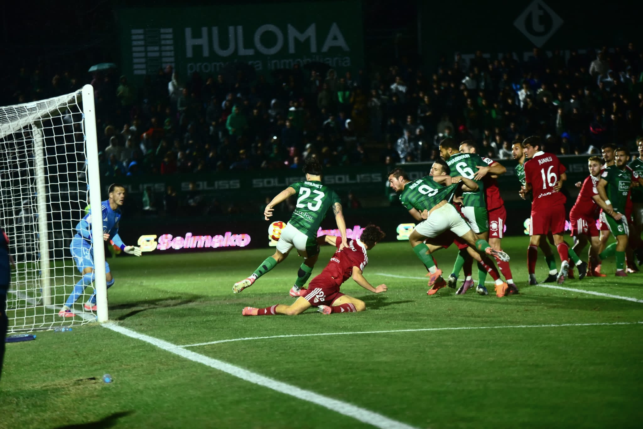El momento del único gol del Toledo. Foto: Rebeca Arango.