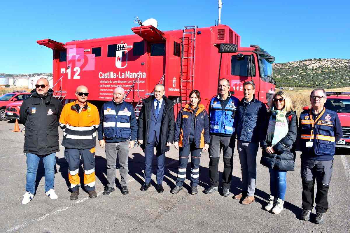 Autoridades presentes en el simulacro