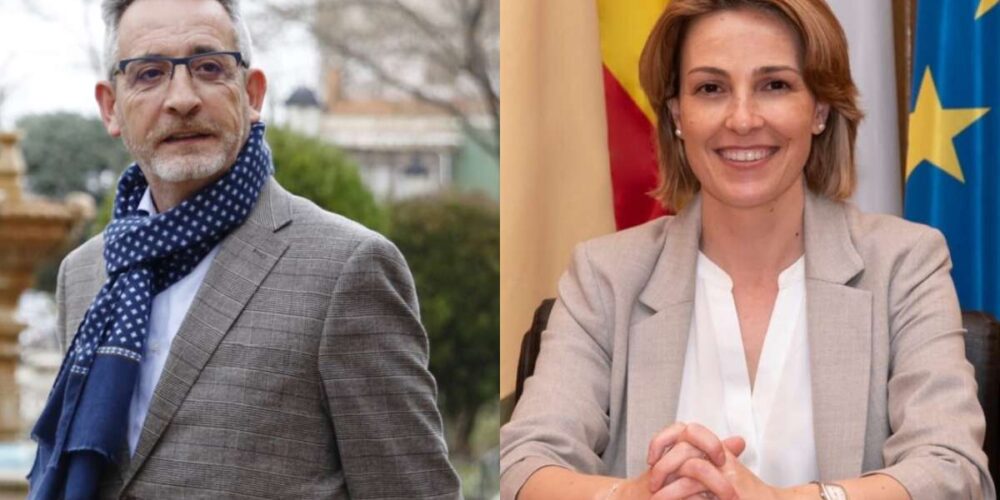 El alcalde de Valdepeñas, Jesús Martín, y la alcaldesa de La Solana, Luisa Márquez