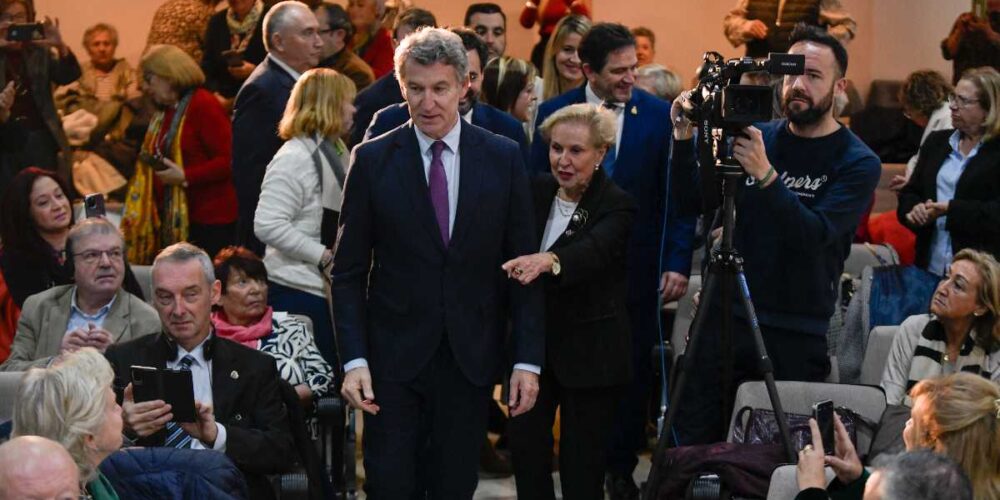 Feijóo durante su visita a a Ciudad real