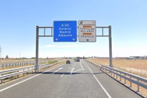 Imagen de la autovía A-43 a su paso por Torralba de Calatrava