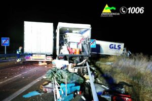 Imagen del accidente ocurrido en la A-4