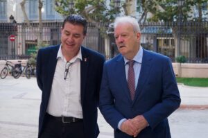 El presidente provincial y Manuel Campo Vidal