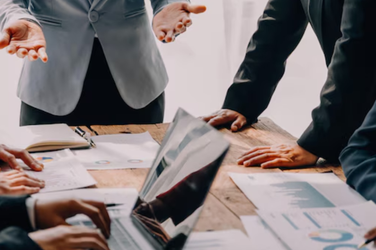 Reunión de trabajo. Imagen de archivo