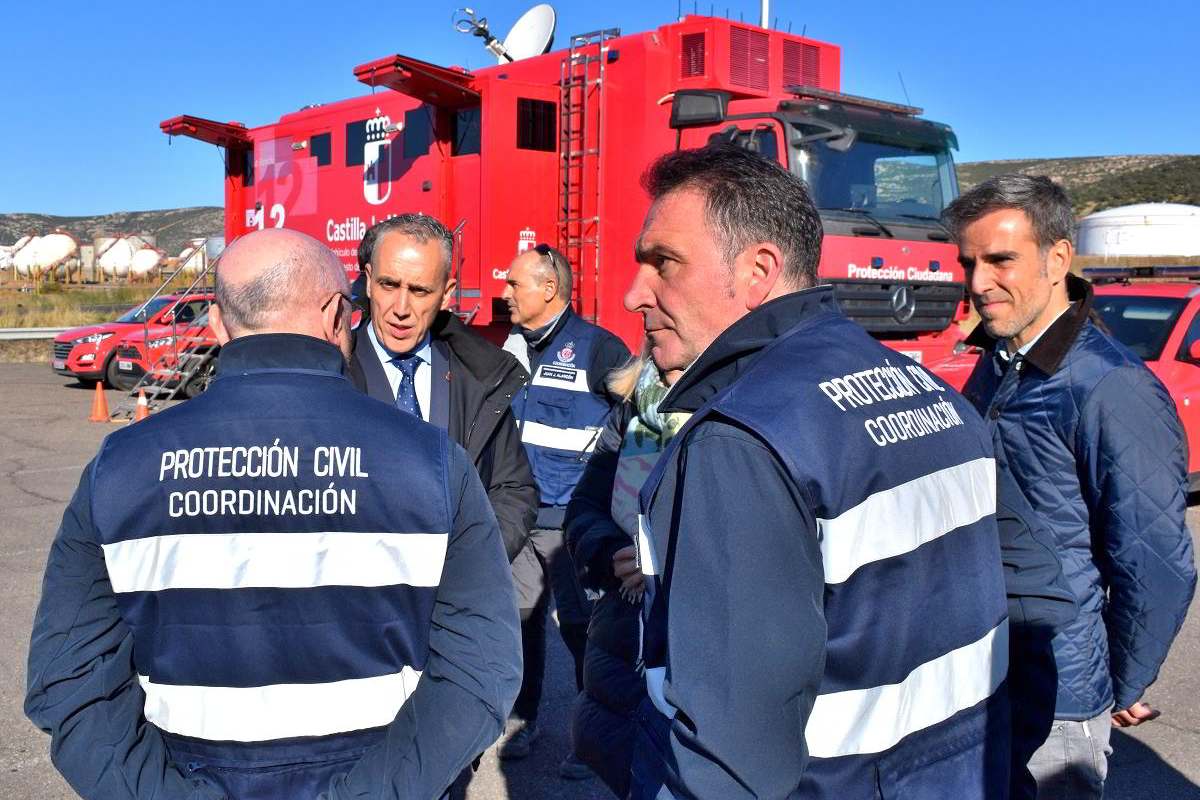 Simulacro en la planta de Repsol en Puertollano
