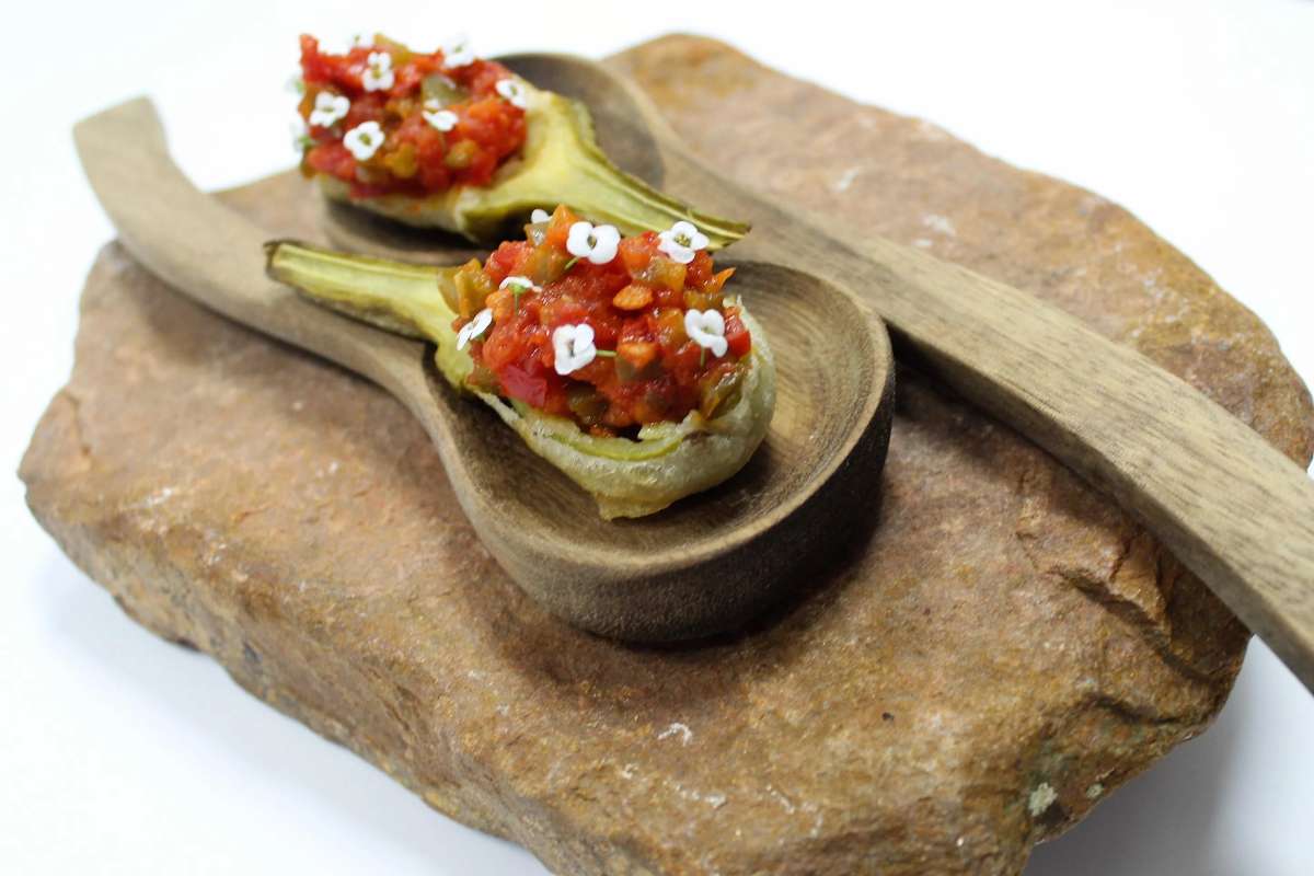 Una de las creaciones del chef Miguel Ángel Expósito
