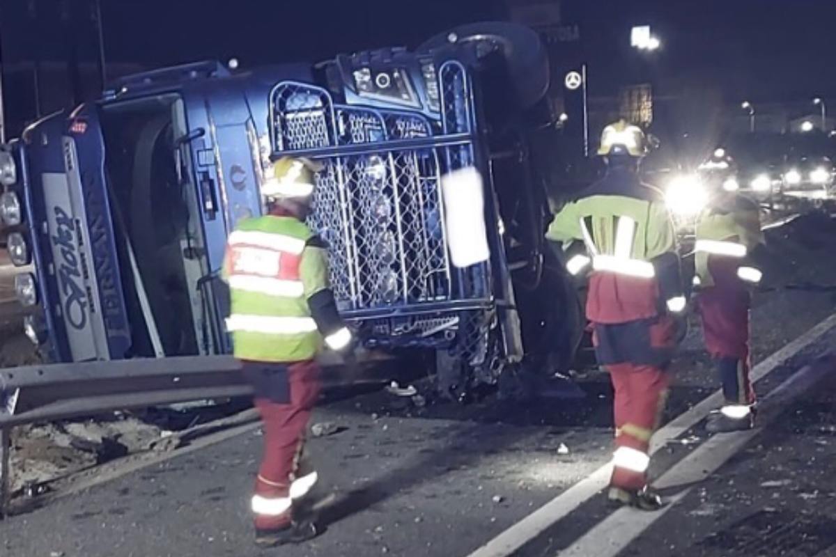 Accidente de tráfico en Illescas (Toledo). Foto: @cpeistoledo