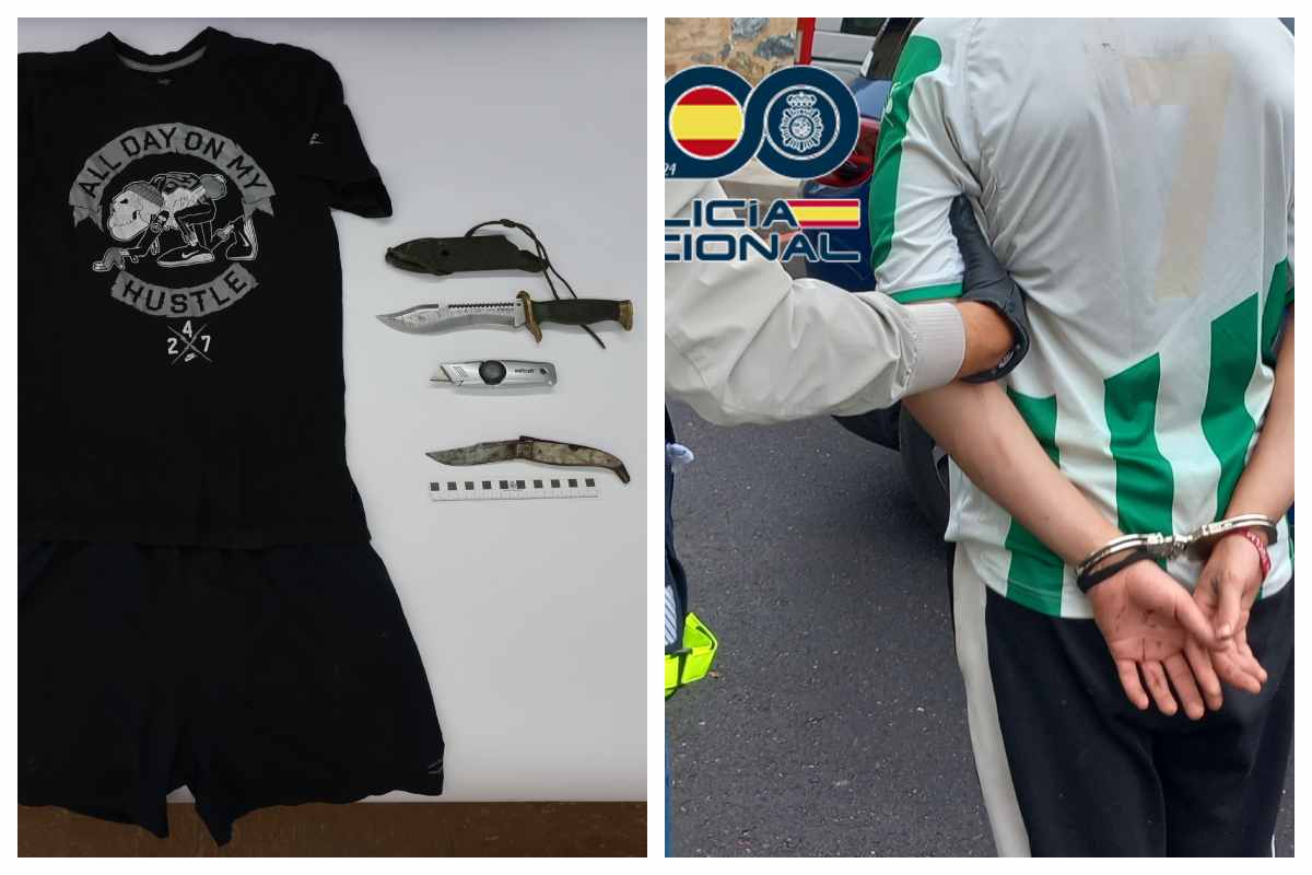 Efectos sustraídos al presunto autor de la agresión.