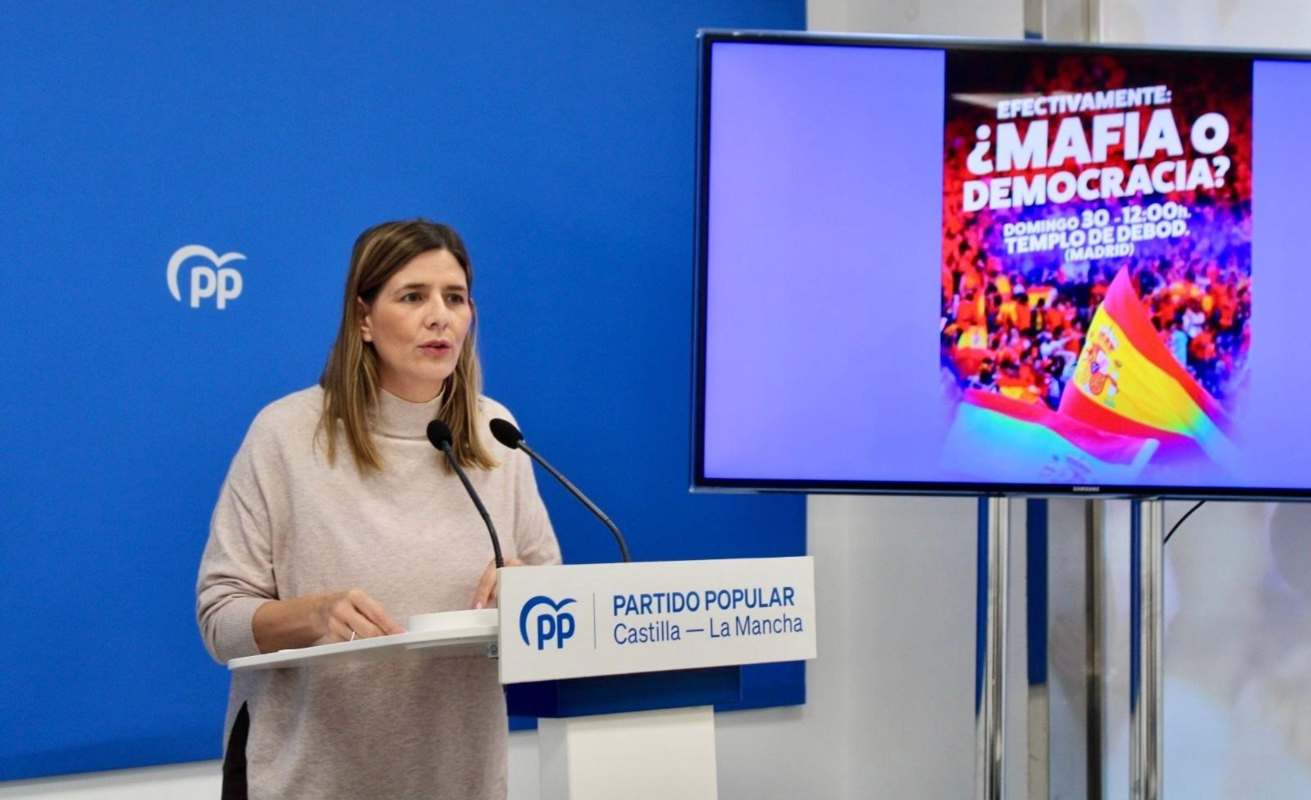 Carolina Agudo, durante la rueda de prensa.