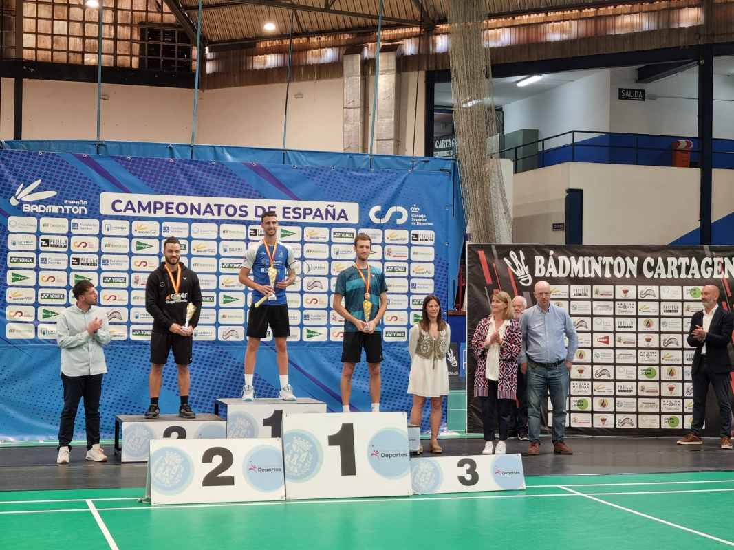 Álvaro Leal, campeón de Europa de bádminton.