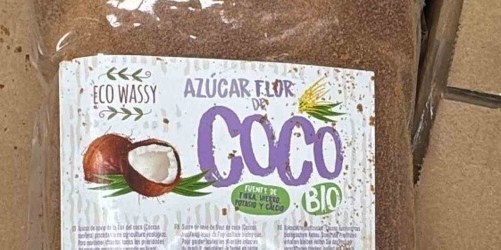 El azúcar de coco que ha sido retirado por una alerta sanitaria.