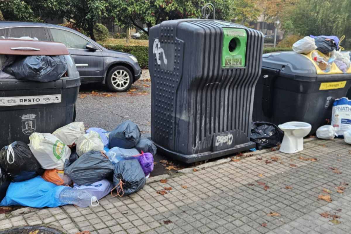Basura acumulada en Talavera. Foto: PSOE