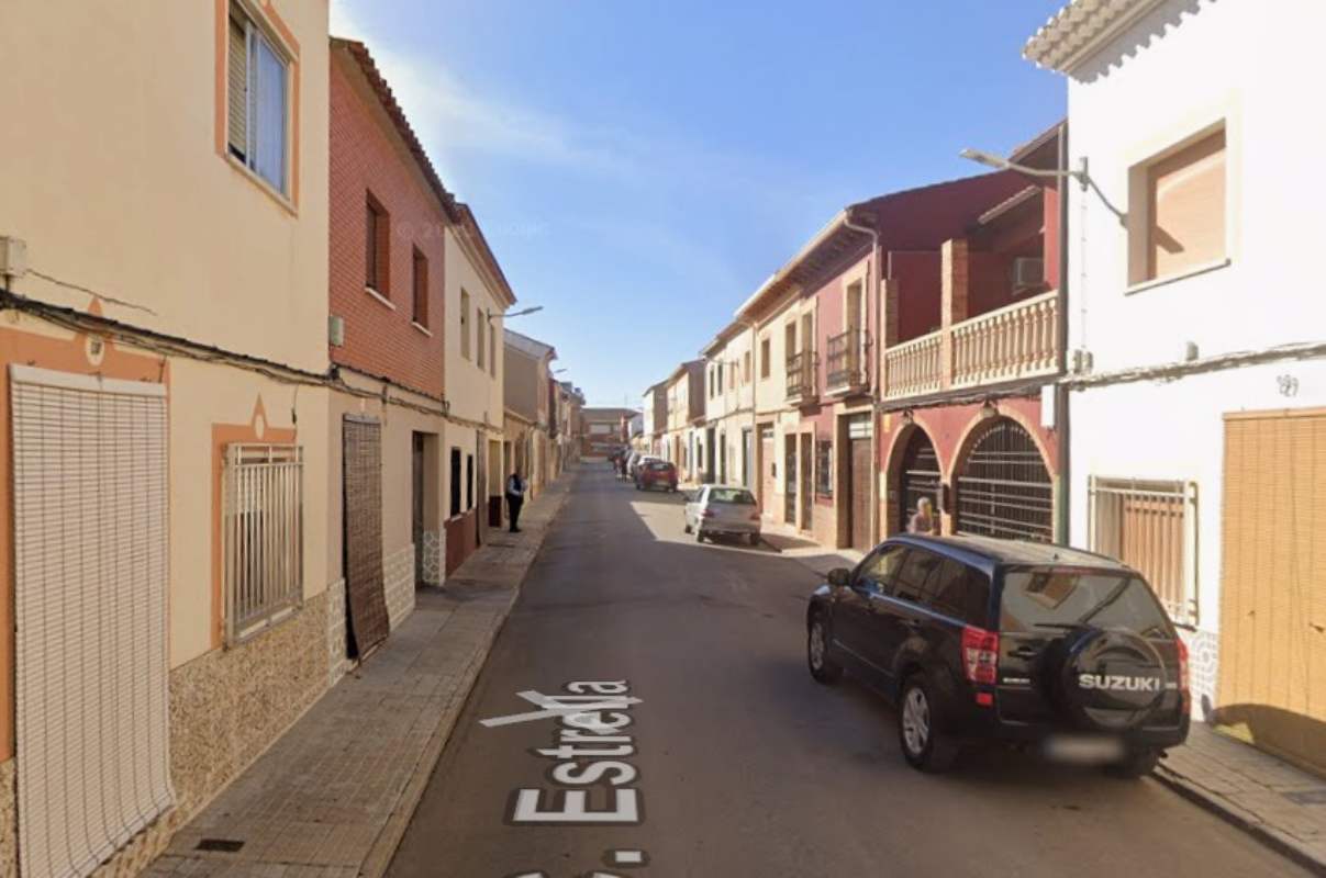 Calle Estrella de Alcázar, escenario de un nuevo accidente laboral en Castilla-La Mancha.